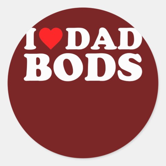 アイラブパパBODS ラウンドシール (正面)