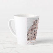 アイラブパリアーキテクチャヴィンテージ建物ラテ カフェラテマグ (左アングル)