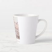 アイラブパリアーキテクチャヴィンテージ建物ラテ カフェラテマグ (右)