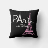 アイラブパリエッフェルタワーフランスサウフランスのンヌ クッション (裏面)
