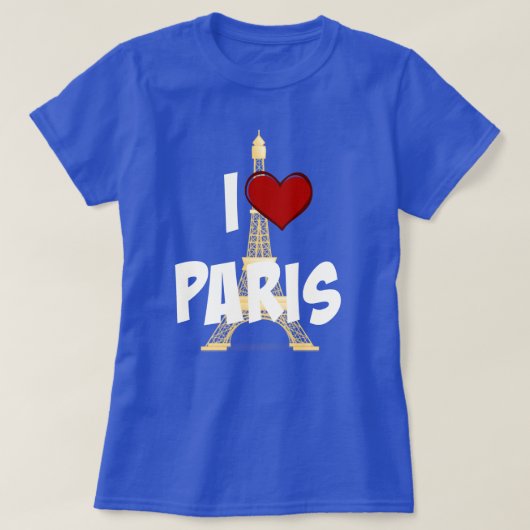 アイラブパリエッフェルタワー Tシャツ (デザイン正面)