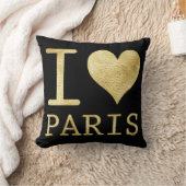 アイラブパリ装飾用クッション クッション (ブランケット)
