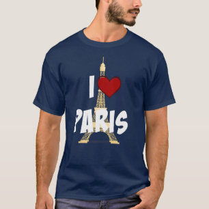 「アイラブパリ」エッフェル塔 Tシャツ