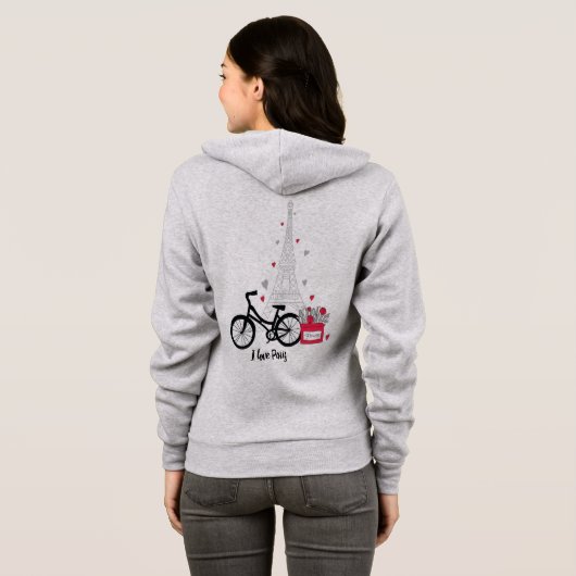 アイラブパリ パーカ (裏面フル)