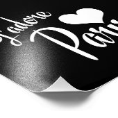 アイラブパリ – J'adoreパリヴィンテージスタイル フォトプリント (角)