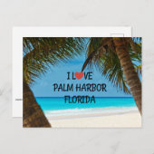 アイラブパームハーバーフロリダ ポストカード (正面/裏面)