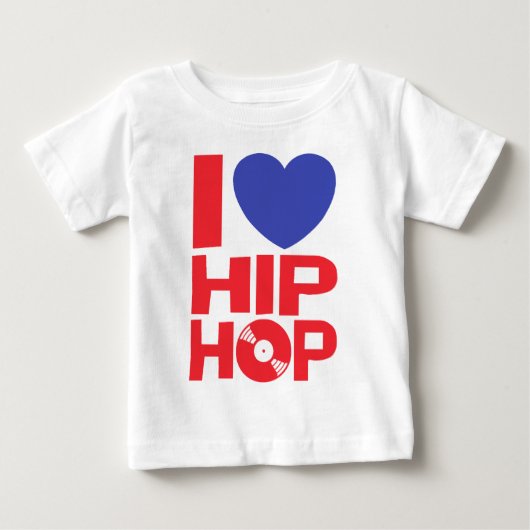 アイラブヒップホップ ベビーTシャツ (正面)