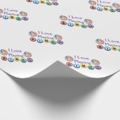 アイラブビンゴンスワールラッピング紙 ラッピングペーパー (角)