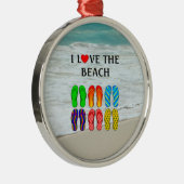アイラブビーチメタルオーナメント メタルオーナメント (右)