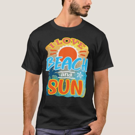 アイラブビーチ&サン Tシャツ (正面)