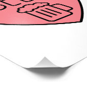 アイラブビールハート フォトプリント            (角)