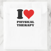 アイラブフィジカルセラピー 長方形シール (バッグ)