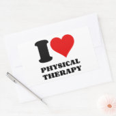 アイラブフィジカルセラピー 長方形シール (封筒)