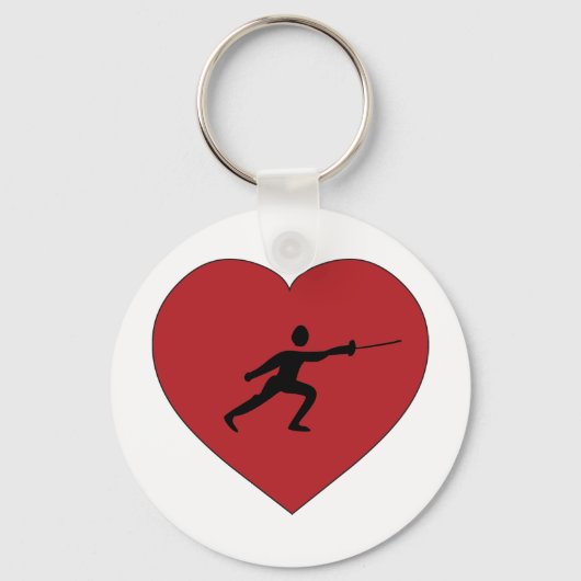 アイラブフェンシング キーホルダー (正面)