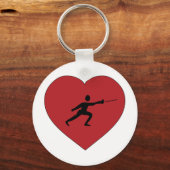 アイラブフェンシング キーホルダー (正面)