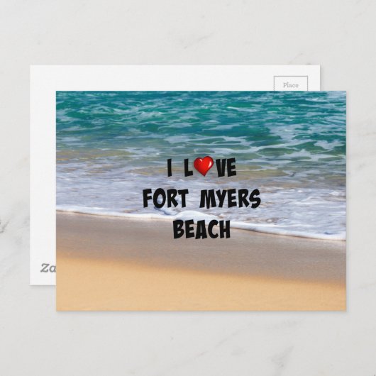 アイラブフォートマイヤーズビーチ ポストカード (正面/裏面)