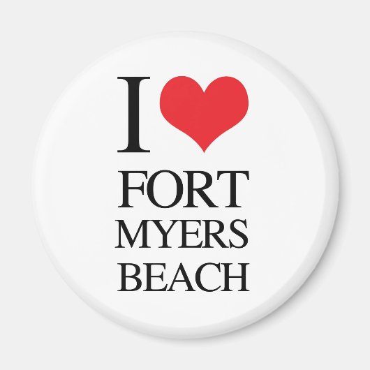アイラブフォートマイヤーズビーチ マグネット (正面)