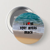アイラブフォートマイヤーズビーチ 缶バッジ (正面&裏面)
