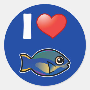 アイラブプリンセスクロツフィッシュ ラウンドシール