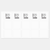 アイラブベーキング ラベル (シート)