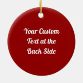 アイラブベーコンセラミックオーナメント セラミックオーナメント (裏面)