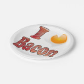 アイラブベーコン紙プレート ペーパープレート (アングル)