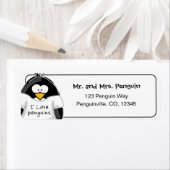 アイラブペンギン差出人住所ラベル ラベル (インサイチュ)