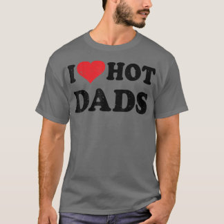 アイラブホットパパ動揺してレトロヴィンテージデザインFa Tシャツ