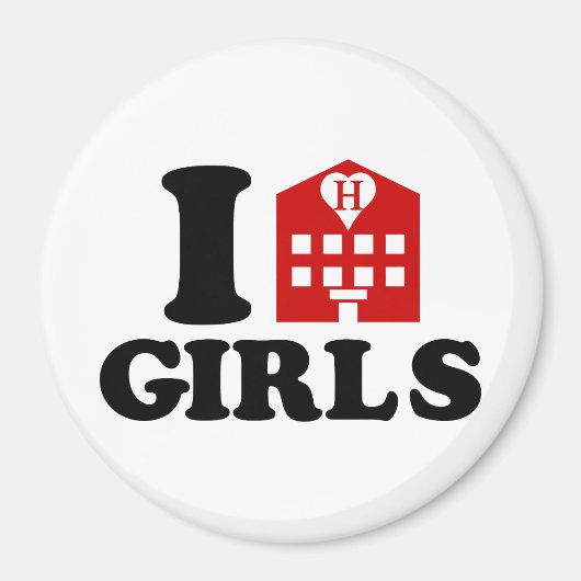 アイラブホテルガールズ マグネット (正面)