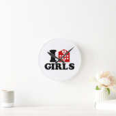 アイラブホテルガールズ ラウンド壁時計 (ホーム)