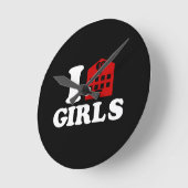 アイラブホテルガールズ ラウンド壁時計 (傾斜)