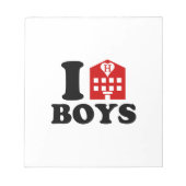 アイラブホテルボーイズ ノートパッド (正面)