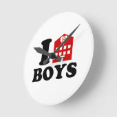 アイラブホテルボーイズ ラウンド壁時計 (傾斜)