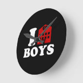 アイラブホテルボーイズ ラウンド壁時計 (傾斜)