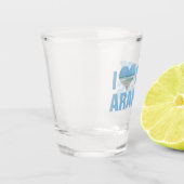 アイラブポートアランサスキュートテキサス州ビーチバケーション ショットグラス (左)