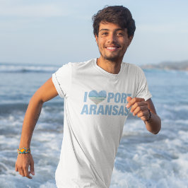 アイラブポートアランサスキュートテキサス州ビーチ Tシャツ