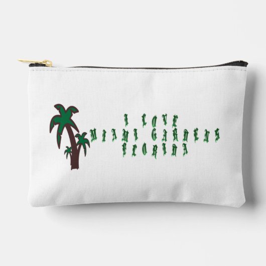 アイラブマイアミガーデンズフロリダ アクセサリーポーチ (正面)