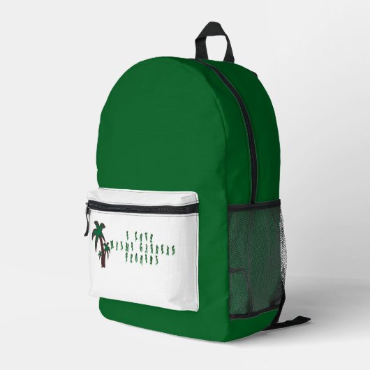 アイラブマイアミガーデンズフロリダ プリントバックパック (裏面右端)