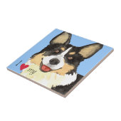 アイラブマイカーディガンウェルシュコーギー タイル (側面)