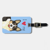 アイラブマイカーディガンウェルシュコーギー ラゲッジタグ (正面横)