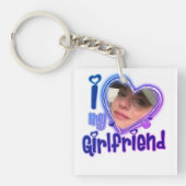 アイラブマイガールフレンドカスタムのパーソナライズされた キーホルダー (正面)