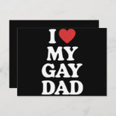 アイラブマイゲイパパiハートマイゲイパパ ポストカード (正面/裏面)