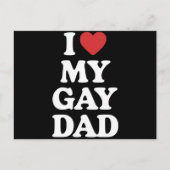 アイラブマイゲイパパiハートマイゲイパパ ポストカード (正面)
