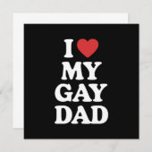アイラブマイゲイパパiハートマイゲイパパ 招待状 (正面/裏面)