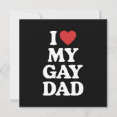 アイラブマイゲイパパiハートマイゲイパパ 招待状 (正面)