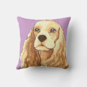 アイラブマイコッカースパニエル犬 クッション (裏面)