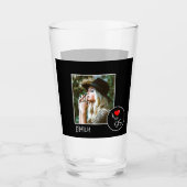 アイラブマイシスカスタム写真パーソナライズされた- タンブラーグラス (正面)