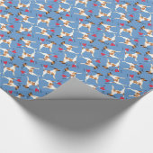 アイラブマイスムースキツネテリア ラッピングペーパー (角)