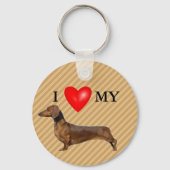 アイラブマイダシュント赤いハート キーホルダー (裏面)