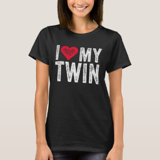アイラブマイツイン赤いハート動揺してレトロ1 Tシャツ